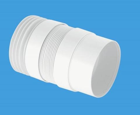 Universal Range Flexi Plastic Flexible WC Toilet Elbow Waste Connector  90/110mm