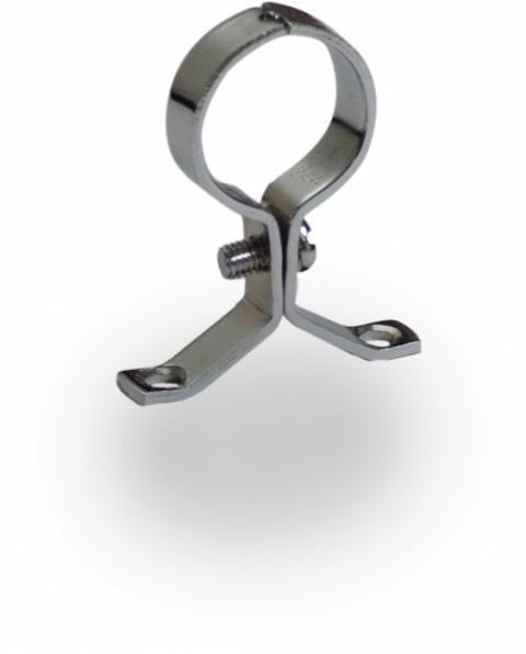 Chrome Pressed Clip 22mm