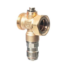 Altecnic Series 108 iSTOP High Temperature antifreeze valve with swivel connection (1 Inch Swivel x 1 Inch Male)