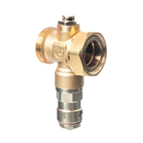 Altecnic Series 108 iSTOP High Temperature antifreeze valve with swivel connection (1.1/4 Inch Swivel x 1.1/4 Inch Male)