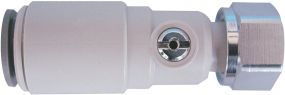 JG Speedfit Plastic Service Valve With Tap Connector White 15mm x 1/2"