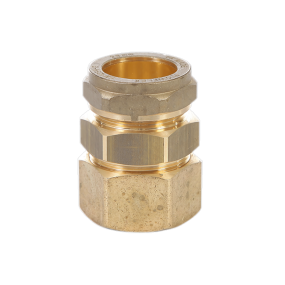TracPipe 22mm x 22mm Brass AutoFlare to Copper Compression Straight Fitting  