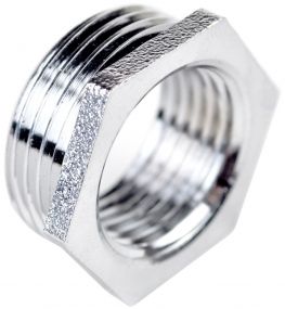 Primaflow BF241 1 Inch x 1/2 Inch Inch Brass Hexagonal Bush Chrome