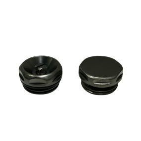 LeoNova Vent and Plug Set (24mm Cap) (1/2 Inch BSP) (Gun Metal)