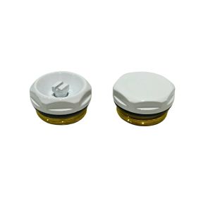 LeoNova Vent and Plug Set (24mm Cap) (1/2 Inch BSP) (White)