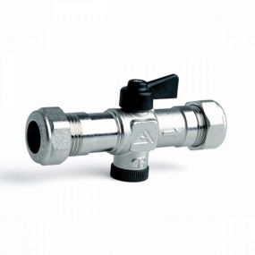Altecnic 15mm Compression  Double Check Valve Complete With Isolating Valve 