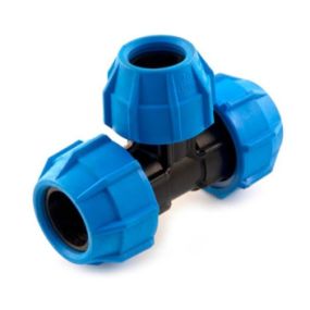 Polyfast Branch Reducing Tee (25mm x 25mm x 20mm)