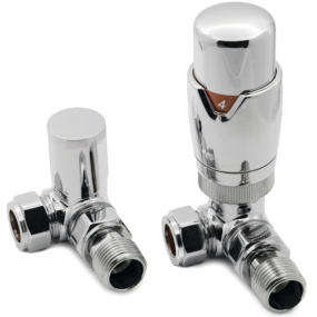 LeoNova Round Corner Thermostatic Radiator Valve Pack (Chrome)