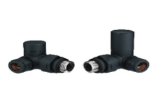LeoNova Round Corner Manual Radiator Valves Pack (Black)