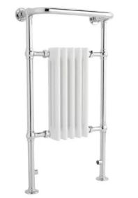 Leo Small Rail Traditional Rail (965mm x 540mm) (Chrome/White)