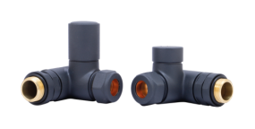 LeoNova Round Corner Manual Dual Fuel Radiator Valves (Anthracite)