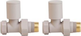 LeoNova Round Straight Manual Valve Pack (Pair) (Cappuccino)
