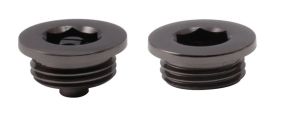 LeoNova Vent and Plug Set (26mm Cap) (1/2 Inch BSP) (Brushed Gunmetal)