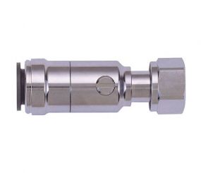 JG Speedfit Brass Chrome Plated Service Valve With Tap Connector 15mm x 1/2"