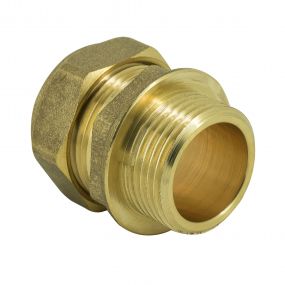 Compression Male Straight Coupling 10mm x 1/4"