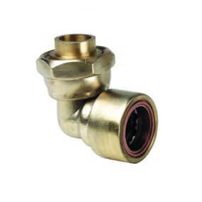 Copper Push-Fit Bent Tap Connector 15mm x 1/2"