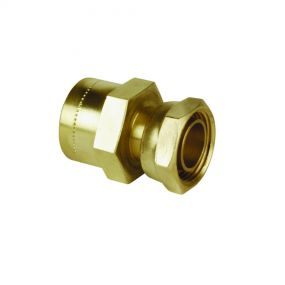 Copper Push-Fit Straight Tap Connector 15mm x 1/2"