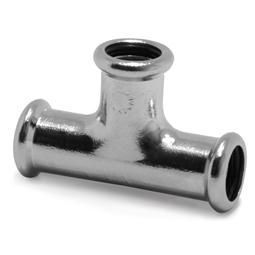 Pegler Xpress Copper Chrome 22mm S24CP Equal Tee