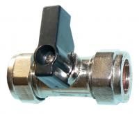 Chrome Plated Brass Lever Isolating valve 15mm  