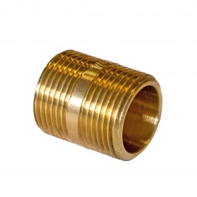 Brass Barrel Nipple 1"