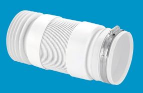 McAlpine WC-F21R Straight Back To Wall Flexible Pan Connector 95mm