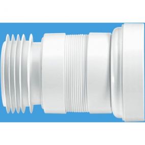 McAlpine WC-F18R Straight Flexible Pan Connector 100mm - 160mm