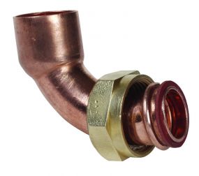 Copper End Feed Bent Tap Connector 15mm X 3/4"