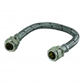 Flexible Tap Connector 15mm x 15mm x 300mm Long (WRAS Approved)