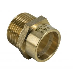 Solder Ring Fitting - Male Striaght Coupler 28mm x 1"