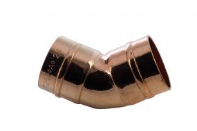 Copper Solder Ring Fitting - Obtuse Elbow 22mm
