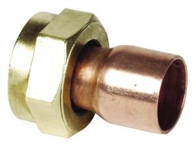 Copper End Feed Straight Tap Connector 22mm X 3/4"