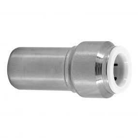 10mm Chrome Plated Pushfit Straight Radiator Valve