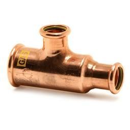 Pegler Xpress Copper Gas 22mmx15mmx15mm SG27 Reduced Centre And End Tee