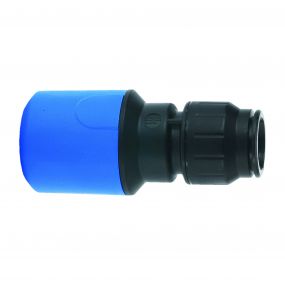 JG Speedfit Pushfit MDPE Straight Adaptor PE x CU/PB/PEX (20mm x 15mm)