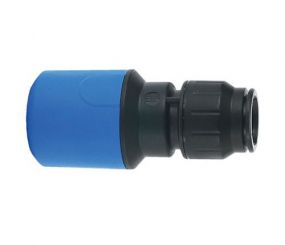 JG Speedfit Pushfit MDPE Straight Adaptor PE x CU/PB/PEX (32 x 28mm)