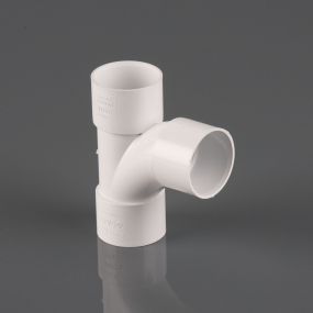 40mm Waste Solvent Weld Swept Tee 92.5 (WHITE)