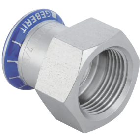 Geberit Mapress Stainless Steel Adaptor with Female Thread (42mm x 1.1/2 Inch)