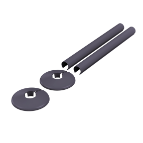 LeoNova 200mm Retro Fit Sleeve and Collar Set 18mm Diameter Plastic (Anthracite Grey)