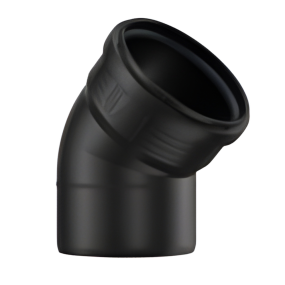 Pipelife Master3 Plus Acoustic Soil Single Socket Bend (110mm) (45 Degrees)