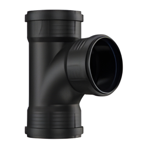 Pipelife Master3 Plus Acoustic Soil Triple Socket Swept Branch (110mm) (87.5 Degrees)