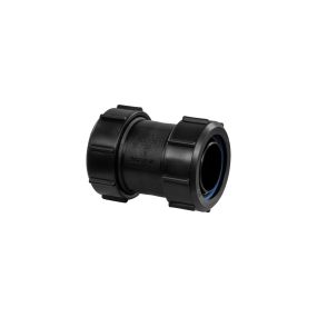McAlpine Multifit Straight Connector (32mm) (Black)
