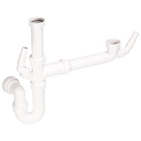 McAlpine Bowl and a Half Kit With 2 Washing Machine Connections (1.1/2 Inch)