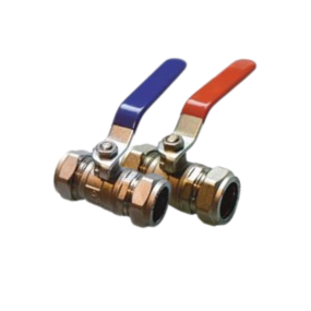 Economy Lever Ball Valves (Red or Blue Handle)