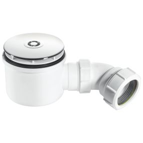 McAlpine High Flow Shower Trap Chrome Plated Brass (90mm)