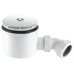 McAlpine Brass Shower Trap (90mm) (Chrome Plated)