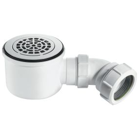 McAlpine High Flow Shower Trap Chrome Plated Brass (90mm)