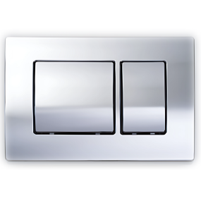 Fluidmaster Key Flush Plate (Gloss Chrome)