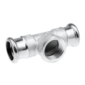 Pegler Xpress Copper Chrome Female Centre Tee