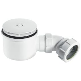 McAlpine High Flow Shower Trap (90mm) (White)