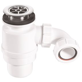 McAlpine Shower Trap With 80mm Seal and 70mm Chrome Plastic Flange